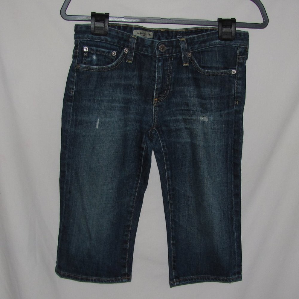 Womens Adriano Goldschmied The Malibu Crop Pant Denim Capri Size 26R Made in USA